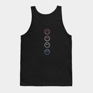 Bigender Pride Smiley Tank Top